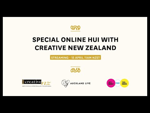Special Online Hui with Creative New Zealand