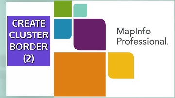 Tutorial Map Info Professional #11 Setting style for cluster border / polygon