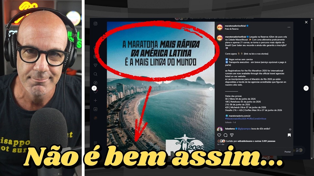 A MARATONA do RIO TÁ FORÇANDO a AMIZADE...