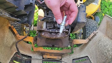 LTX 1045 Cub Cadet spark plug change ( how I did it)