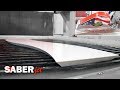 Arc miters  5axis waterjet cutting with the saberjet