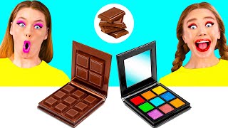Desafio Comida Real vs Comida De Chocolate | Desafio Maluco por BaRaDa Gold Challenge