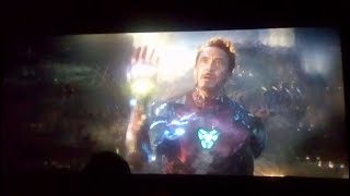 I am Iron man scene | Ironman wielding the infinty gaunlet | Avengers endgame theatre reaction