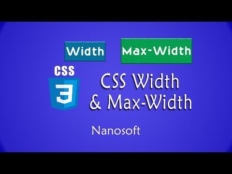 Learn CSS3 in Urdu _ CSS Width & Max-Width _ Difference width & Max-Width _ Lecture #17 _ Nanosoft