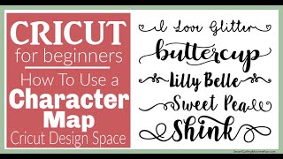 Character Map   How to Use Font Glyphs