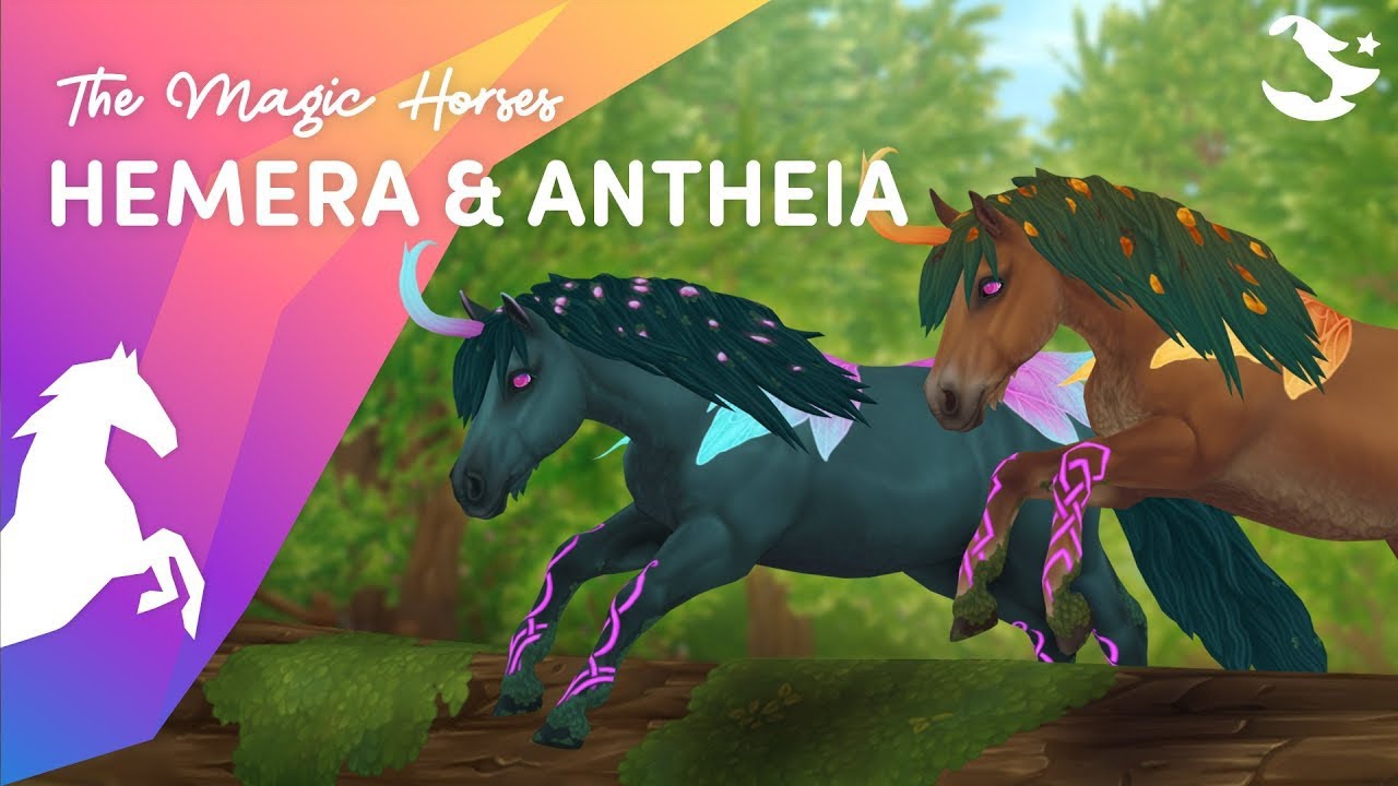 Antheia and Hemera are here! Druid unicorns! Star Stable magic horses 2022