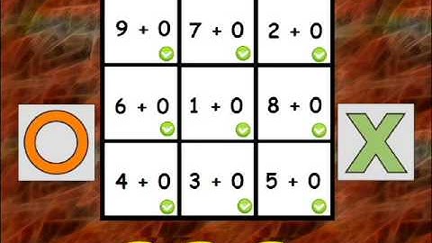 Tic Tac Toe Addition Plus 0 to Plus 5