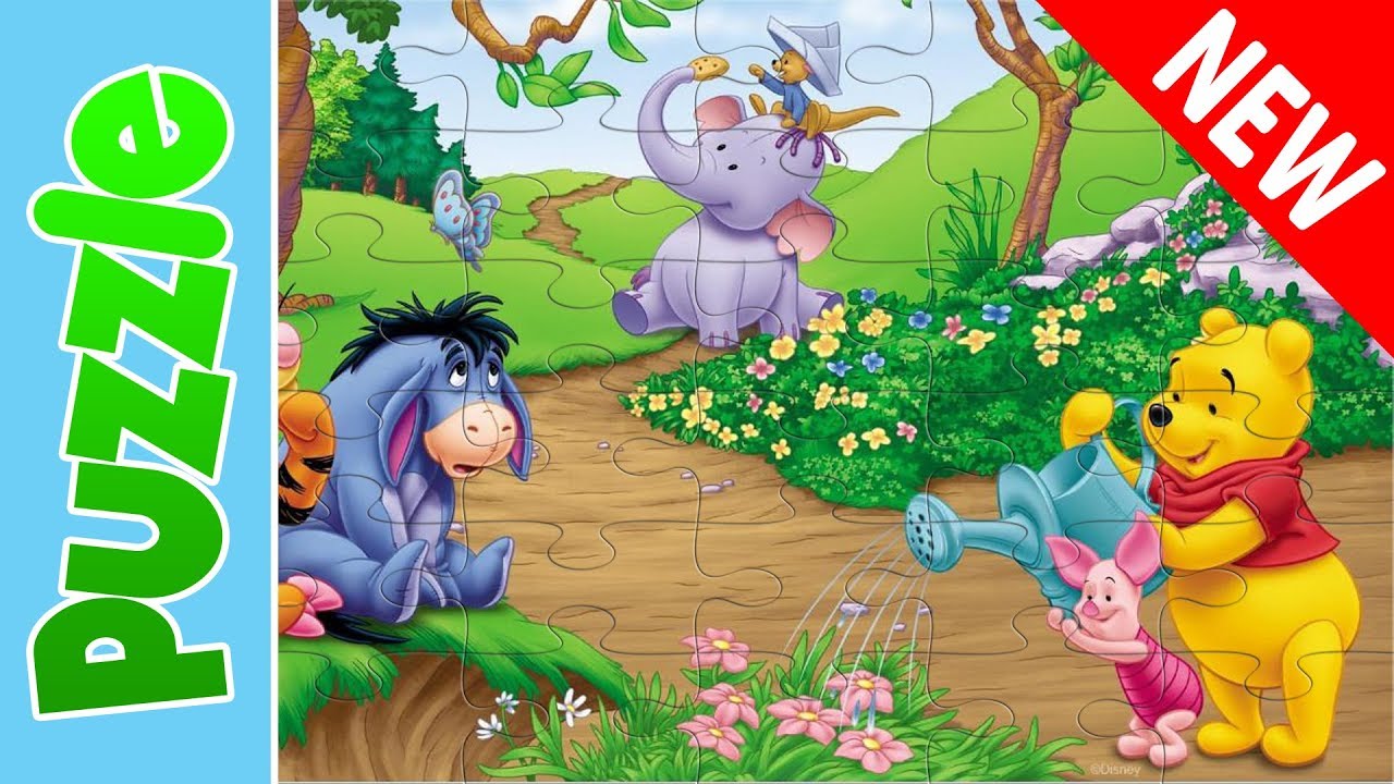Funny Puzzle Videos for Kids | Winnie The Pooh & Friends Puzzle Games ...