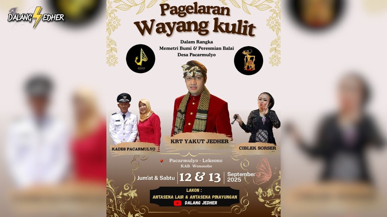 LIVE STREAMING WAYANG KULIT I KI K.R.T YAKUT JEDHER I LAKON ANTASENA PINAYUNGAN I BT.CIBLEK SOR SER