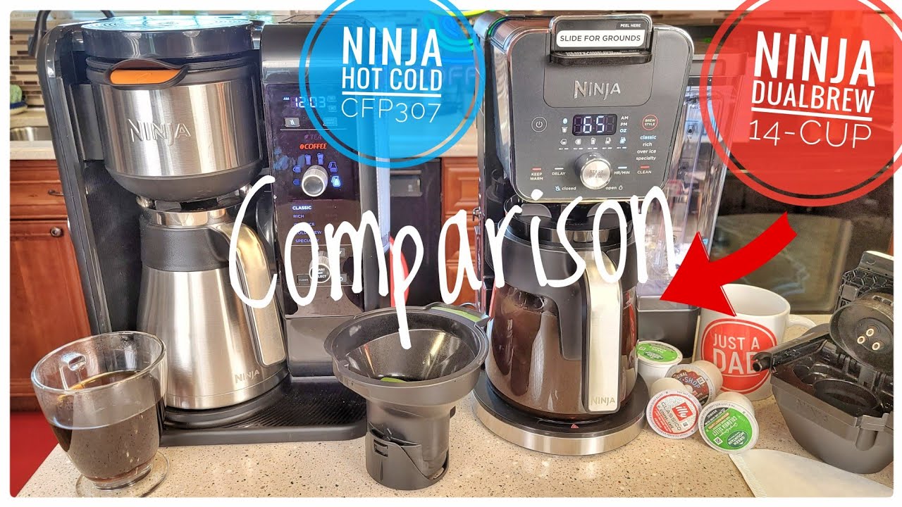 NINJA Dual Brew 12-Cup Hot and Iced Coffee Maker, Single-Serve, Compatible  with K-Cups CFP101 - The Home Depot