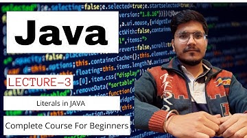 Java Literals | Types of literals in java | How literals works in java | Java programming course |