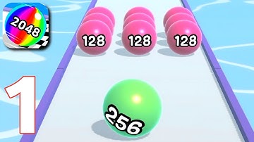 Ball Run 2048 - Gameplay Walkthrough Part 1 Level 37-46 (Android, iOS)