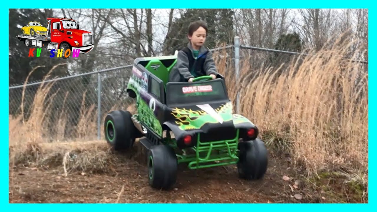 grave digger ride on 24v