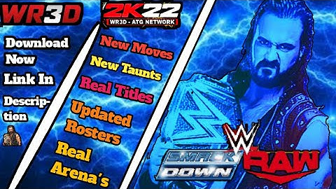 Wr3d 2k22 V3 Mod Released|New Moves,New Taunts,Real Arena