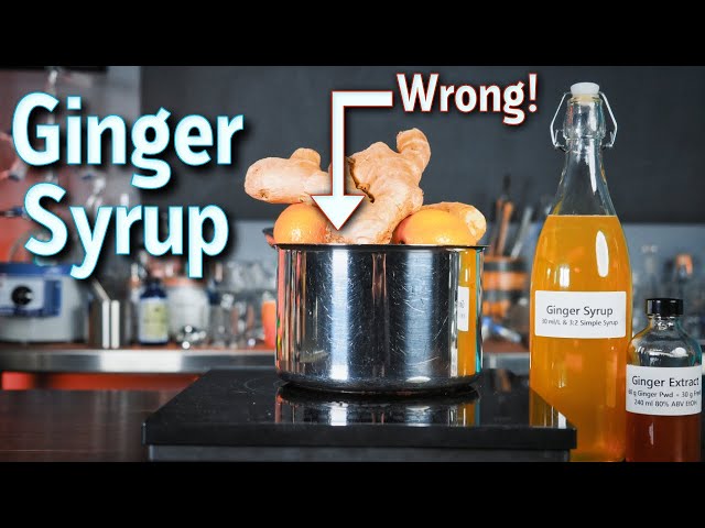 How to Make Ginger Syrup class=