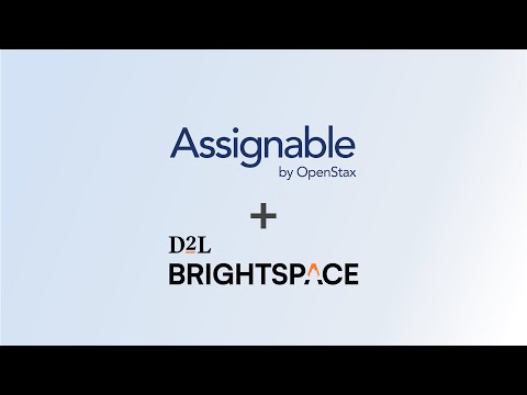 How to create your first OpenStax Assignable assignment in Brightspace by D2L