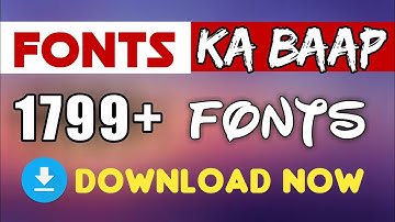 Download Custom fonts for Pixellab and Pics Art for Youtube Thumbnail.