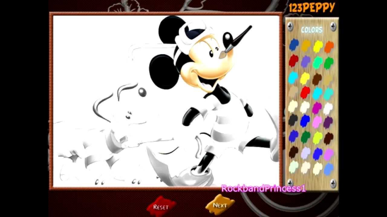 Mickey Mouse Clubhouse Coloring Pages line Disney Junior Painting Games