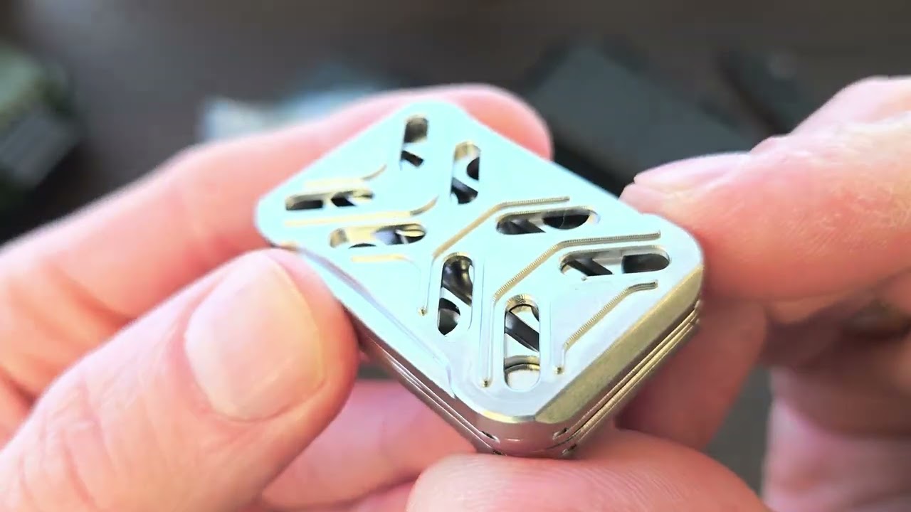 Xx Unboxing FAKE GAO Magnetic Cube + RAPT MOD Stainless Steel Hollow Haptic Slider EDC Xx