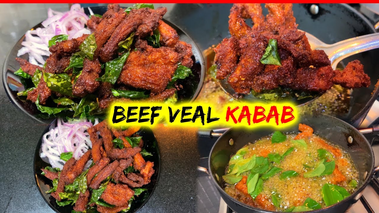 Perfect Street Style BEEF VEAL KABAB │ Bangalore Famous │ Beef Fry