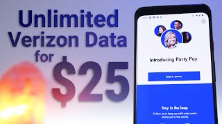 Visible Party Pay - Unlimited Verizon Data for $25/month!