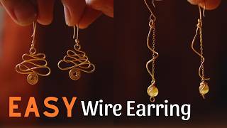 DIY Wire Wrap Earrings | The Stream and The Cat's Eye Tutorial