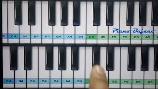 Easy Piano Tutorial of Hindi Song: Chalte Chalte Mere Ye Geet Yaad Rakhna...