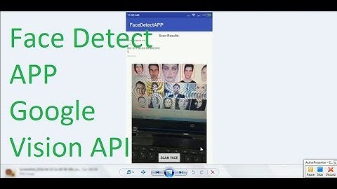 Android Face Detection APP using google vision API in Android Studio