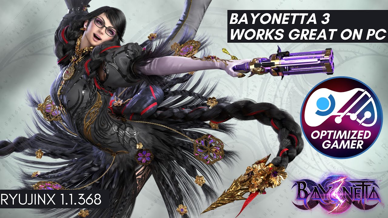 RYUJINX MUITO SUPERIOR AO YUZU! BAYONETTA 3 NO PC! 