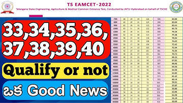 Ts eamcet 2022||Below to 40 marks qualify or not||What to do if below 40 marks||Must watch