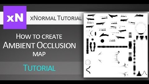 Game Asset Battle Stick Ambient Occlusion Map in xNormal tutorial