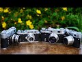 Small silent simple four favourite soviet rangefinder cameras compared