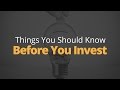 5 Things to Know Before You Invest | Phil Town