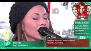 Mariette - Don't Stop Believing  | Live ✰ Musikhjälpen 2015 ✰