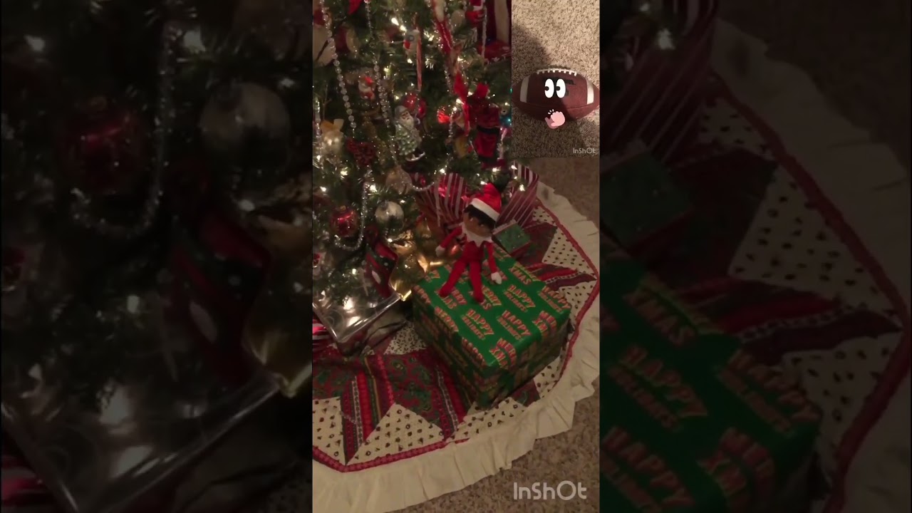 When your elf gives you a football for Christmas 