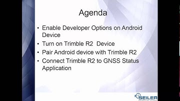 Pairing a Trimble R2 GNSS Receiver with an Android Device