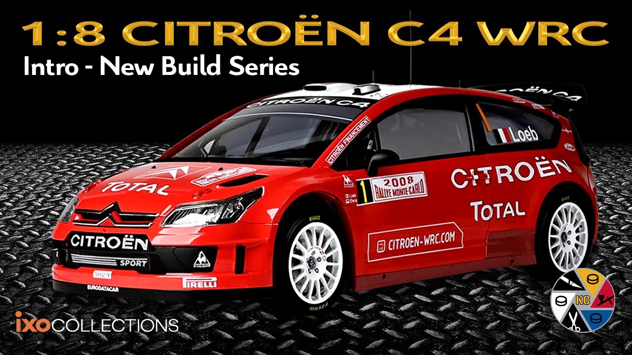 Представляем IXO Citroën C4 WRC Build 1:8 | Раллийный автомобиль Себастьяна Леба 2008 года в Монт...