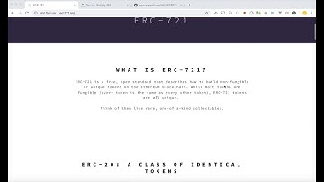 Creating an Ethereum game with ERC721 tokens part 02: Creating an ERC721 token