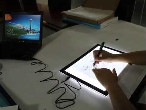 Huion Super-thin USB LED Light Box - L4S and how to use - YouTube