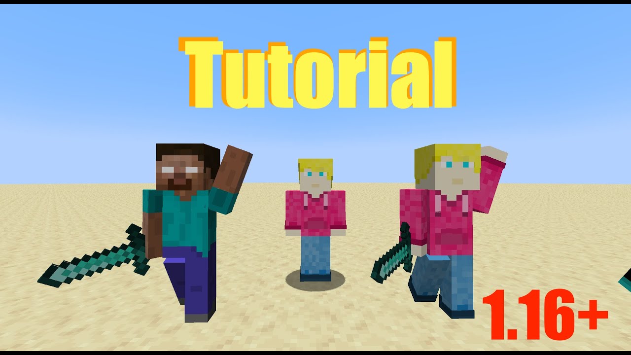 Player Statue Generator Tutorial - Vanilla Minecraft 1.16+ YouTube