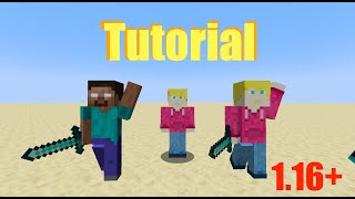 Player Statue Generator Tutorial - Vanilla Minecraft 1.16+ Profile