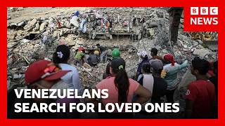 Venezuelans still search for loved ones one month after earthquakes | BBC News