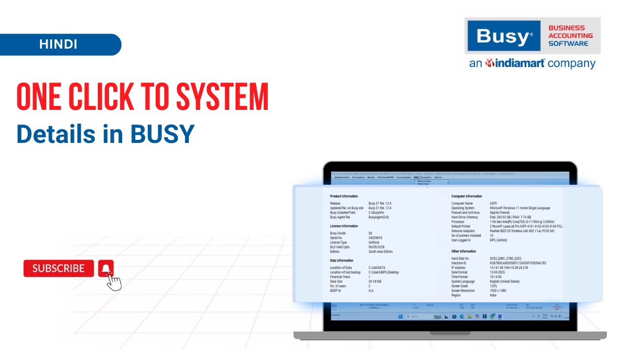 BUSY System Info Feature 🔍 | Diagnose & Fix Issues Faster (Hindi)
