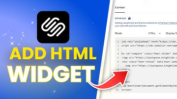 How to Add HTML Widget To Squarespace (Full Guide)
