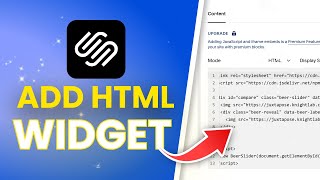 How to Add HTML Widget To Squarespace (Full Guide)