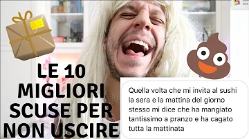 Cosa dire per non uscire?