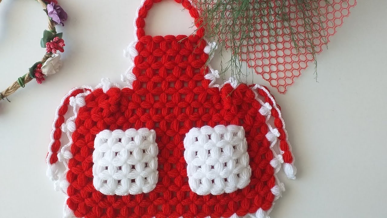 en yeni model önlük lif yapım(kendi tasarımım) #lif örgü #örgü #tığ işi #öreneller