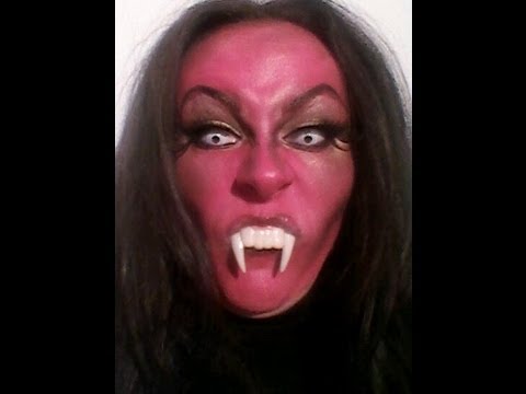 Easy Devil Make up Tutorial on RuZaa TV - YouTube