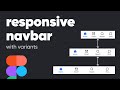 Responsive navbar + variants || autolayout navbar