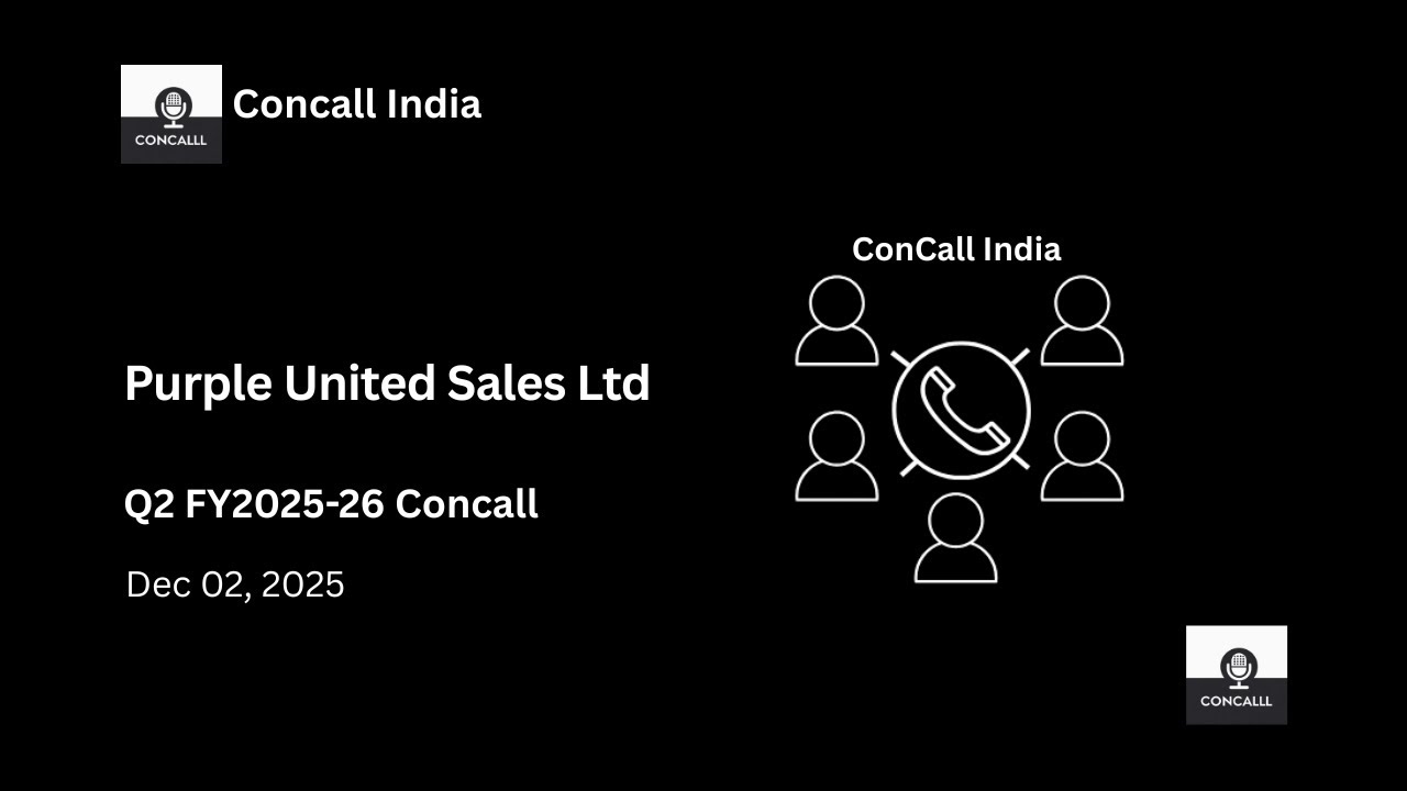 Purple United Sales Ltd Q2 FY2025-26 Concall